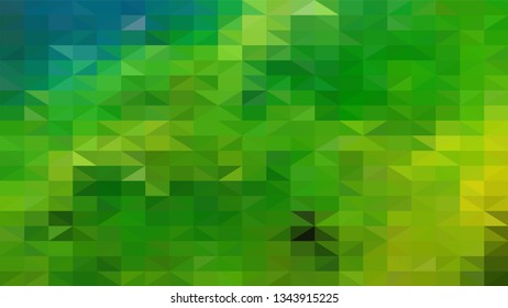 Geometric design. Colorful gradient mosaic background. Geometric triangle, mosaic, abstract background. Mosaic, one-color background. Mosaic texture. The effect of stained glass. EPS 10 Vector