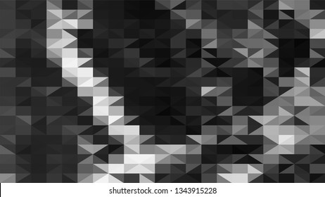 Geometric design. Colorful gradient mosaic background. Geometric triangle, mosaic, abstract background. Mosaic, one-color background. Mosaic texture. The effect of stained glass. EPS 10 Vector