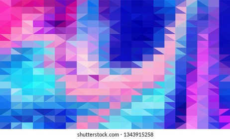 Geometric design. Colorful gradient mosaic background. Geometric triangle, mosaic, abstract background. Mosaic, one-color background. Mosaic texture. The effect of stained glass. EPS 10 Vector
