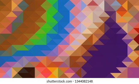 Geometric design. Colorful gradient mosaic background. Geometric triangle, mosaic, abstract background. Mosaic, color background. Mosaic texture. The effect of stained glass. EPS 10 Vector