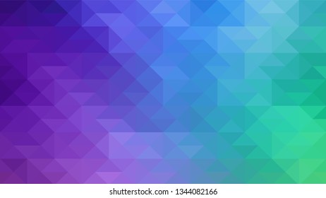 Geometric design. Colorful gradient mosaic background. Geometric triangle, mosaic, abstract background. Mosaic, color background. Mosaic texture. The effect of stained glass. EPS 10 Vector