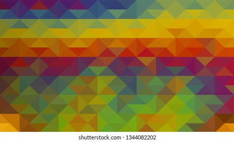 Geometric design. Colorful gradient mosaic background. Geometric triangle, mosaic, abstract background. Mosaic, color background. Mosaic texture. The effect of stained glass. EPS 10 Vector