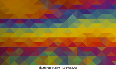 Geometric design. Colorful gradient mosaic background. Geometric triangle, mosaic, abstract background. Mosaic, color background. Mosaic texture. The effect of stained glass. EPS 10 Vector