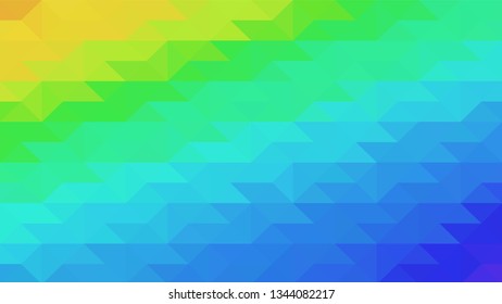 Geometric design. Colorful gradient mosaic background. Geometric triangle, mosaic, abstract background. Mosaic, color background. Mosaic texture. The effect of stained glass. EPS 10 Vector