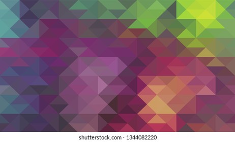 Geometric design. Colorful gradient mosaic background. Geometric triangle, mosaic, abstract background. Mosaic, color background. Mosaic texture. The effect of stained glass. EPS 10 Vector