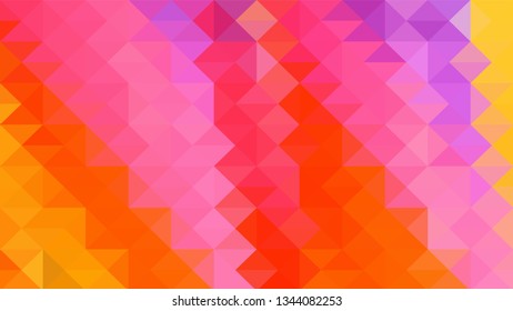 Geometric design. Colorful gradient mosaic background. Geometric triangle, mosaic, abstract background. Mosaic, color background. Mosaic texture. The effect of stained glass. EPS 10 Vector