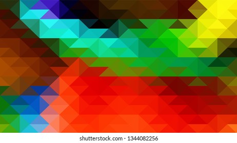 Geometric design. Colorful gradient mosaic background. Geometric triangle, mosaic, abstract background. Mosaic, color background. Mosaic texture. The effect of stained glass. EPS 10 Vector