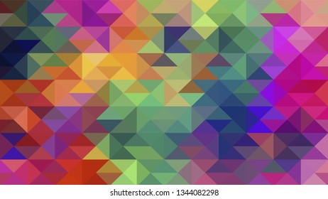 Geometric design. Colorful gradient mosaic background. Geometric triangle, mosaic, abstract background. Mosaic, color background. Mosaic texture. The effect of stained glass. EPS 10 Vector