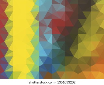 Geometric design. Colorful gradient mosaic background. Geometric triangle, mosaic, abstract background. Mosaic, color background. Mosaic texture. The effect of stained glass. EPS 10 Vector