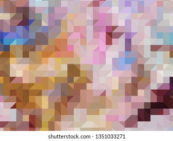 Geometric design. Colorful gradient mosaic background. Geometric triangle, mosaic, abstract background. Mosaic, color background. Mosaic texture. The effect of stained glass. EPS 10 Vector
