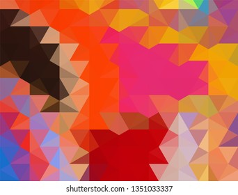 Geometric design. Colorful gradient mosaic background. Geometric triangle, mosaic, abstract background. Mosaic, color background. Mosaic texture. The effect of stained glass. EPS 10 Vector