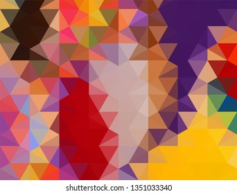 Geometric design. Colorful gradient mosaic background. Geometric triangle, mosaic, abstract background. Mosaic, color background. Mosaic texture. The effect of stained glass. EPS 10 Vector