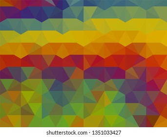Geometric design. Colorful gradient mosaic background. Geometric triangle, mosaic, abstract background. Mosaic, color background. Mosaic texture. The effect of stained glass. EPS 10 Vector