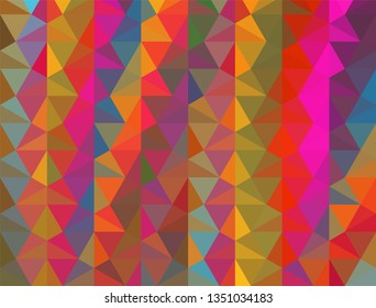Geometric design. Colorful gradient mosaic background. Geometric triangle, mosaic, abstract background. Mosaic, color background. Mosaic texture. The effect of stained glass. EPS 10 Vector