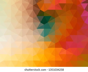 Geometric design. Colorful gradient mosaic background. Geometric triangle, mosaic, abstract background. Mosaic, color background. Mosaic texture. The effect of stained glass. EPS 10 Vector