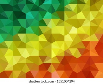 Geometric design. Colorful gradient mosaic background. Geometric triangle, mosaic, abstract background. Mosaic, color background. Mosaic texture. The effect of stained glass. EPS 10 Vector