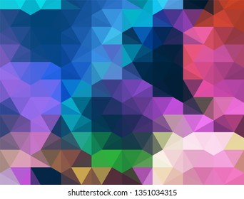 Geometric design. Colorful gradient mosaic background. Geometric triangle, mosaic, abstract background. Mosaic, color background. Mosaic texture. The effect of stained glass. EPS 10 Vector