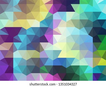 Geometric design. Colorful gradient mosaic background. Geometric triangle, mosaic, abstract background. Mosaic, color background. Mosaic texture. The effect of stained glass. EPS 10 Vector