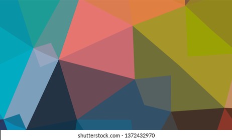 Geometric design. Colorful gradient mosaic background. Geometric triangle, mosaic, abstract background. Mosaic, color background. Mosaic texture. The effect of stained glass. EPS 10 Vector