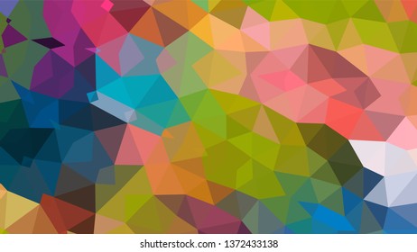 Geometric design. Colorful gradient mosaic background. Geometric triangle, mosaic, abstract background. Mosaic, color background. Mosaic texture. The effect of stained glass. EPS 10 Vector
