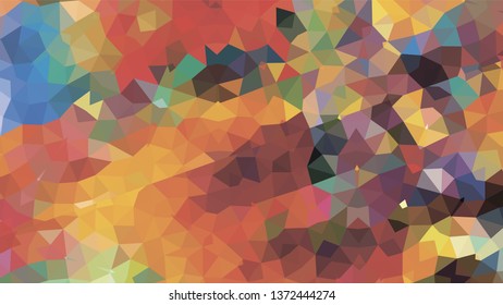 Geometric design. Colorful gradient mosaic background. Geometric triangle, mosaic, abstract background. Mosaic, color background. Mosaic texture. The effect of stained glass. EPS 10 Vector