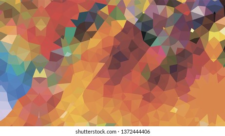 Geometric design. Colorful gradient mosaic background. Geometric triangle, mosaic, abstract background. Mosaic, color background. Mosaic texture. The effect of stained glass. EPS 10 Vector