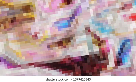 Geometric design. Colorful gradient mosaic background. Geometric mosaic, abstract background. Mosaic background. Mosaic texture. The effect of stained glass. EPS 10 Vector