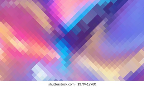 Geometric design. Colorful gradient mosaic background. Geometric mosaic, abstract background. Mosaic background. Mosaic texture. The effect of stained glass. EPS 10 Vector