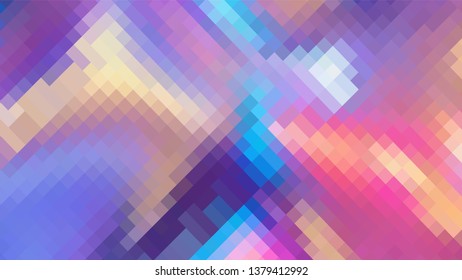 Geometric design. Colorful gradient mosaic background. Geometric mosaic, abstract background. Mosaic background. Mosaic texture. The effect of stained glass. EPS 10 Vector