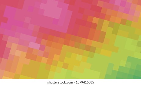 Geometric design. Colorful gradient mosaic background. Geometric mosaic, abstract background. Mosaic background. Mosaic texture. The effect of stained glass. EPS 10 Vector