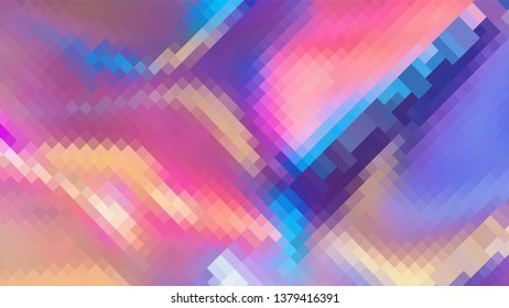 Geometric design. Colorful gradient mosaic background. Geometric mosaic, abstract background. Mosaic background. Mosaic texture. The effect of stained glass. EPS 10 Vector