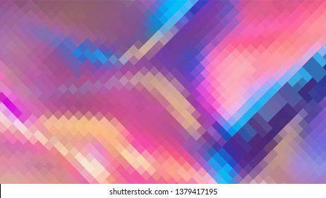 Geometric design. Colorful gradient mosaic background. Geometric mosaic, abstract background. Mosaic background. Mosaic texture. The effect of stained glass. EPS 10 Vector