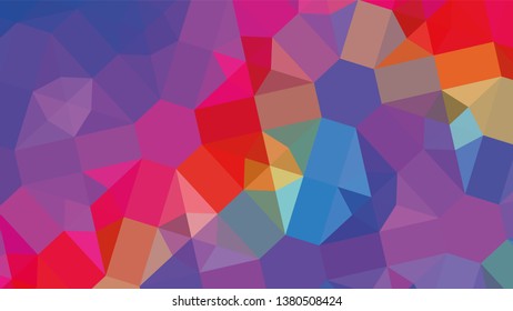 Geometric design. Colorful gradient mosaic background. Geometric triangle, mosaic, abstract background. Mosaic, color background. Mosaic texture. The effect of stained glass. EPS 10 Vector