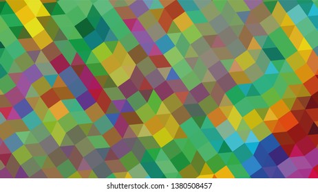 Geometric design. Colorful gradient mosaic background. Geometric triangle, mosaic, abstract background. Mosaic, color background. Mosaic texture. The effect of stained glass. EPS 10 Vector