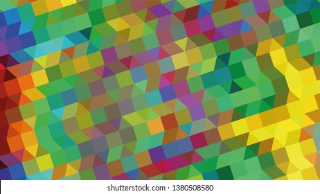 Geometric design. Colorful gradient mosaic background. Geometric triangle, mosaic, abstract background. Mosaic, color background. Mosaic texture. The effect of stained glass. EPS 10 Vector