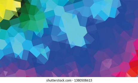 Geometric design. Colorful gradient mosaic background. Geometric triangle, mosaic, abstract background. Mosaic, color background. Mosaic texture. The effect of stained glass. EPS 10 Vector