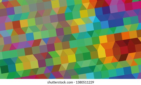 Geometric design. Colorful gradient mosaic background. Geometric triangle, mosaic, abstract background. Mosaic, color background. Mosaic texture. The effect of stained glass. EPS 10 Vector