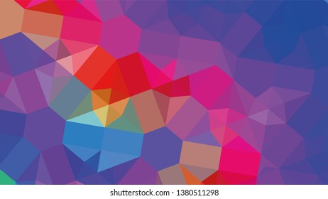 Geometric design. Colorful gradient mosaic background. Geometric triangle, mosaic, abstract background. Mosaic, color background. Mosaic texture. The effect of stained glass. EPS 10 Vector