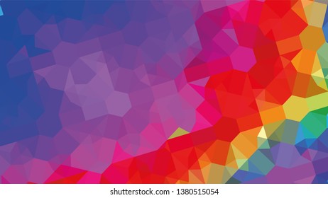 Geometric design. Colorful gradient mosaic background. Geometric triangle, mosaic, abstract background. Mosaic, color background. Mosaic texture. The effect of stained glass. EPS 10 Vector