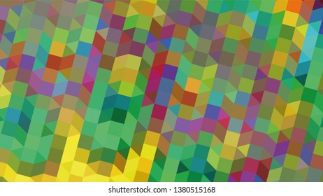 Geometric design. Colorful gradient mosaic background. Geometric triangle, mosaic, abstract background. Mosaic, color background. Mosaic texture. The effect of stained glass. EPS 10 Vector
