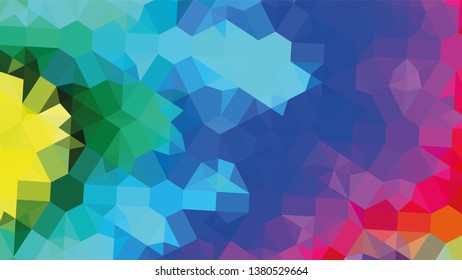 Geometric design. Colorful gradient mosaic background. Geometric triangle, mosaic, abstract background. Mosaic, color background. Mosaic texture. The effect of stained glass. EPS 10 Vector