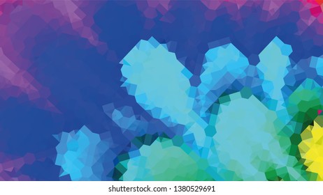 Geometric design. Colorful gradient mosaic background. Geometric triangle, mosaic, abstract background. Mosaic, color background. Mosaic texture. The effect of stained glass. EPS 10 Vector