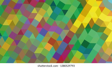 Geometric design. Colorful gradient mosaic background. Geometric triangle, mosaic, abstract background. Mosaic, color background. Mosaic texture. The effect of stained glass. EPS 10 Vector