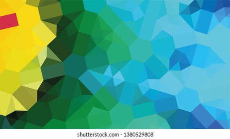 Geometric design. Colorful gradient mosaic background. Geometric triangle, mosaic, abstract background. Mosaic, color background. Mosaic texture. The effect of stained glass. EPS 10 Vector