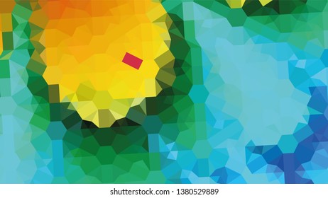 Geometric design. Colorful gradient mosaic background. Geometric triangle, mosaic, abstract background. Mosaic, color background. Mosaic texture. The effect of stained glass. EPS 10 Vector