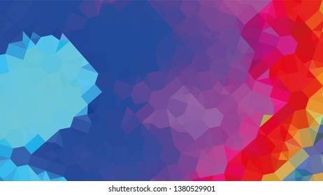 Geometric design. Colorful gradient mosaic background. Geometric triangle, mosaic, abstract background. Mosaic, color background. Mosaic texture. The effect of stained glass. EPS 10 Vector