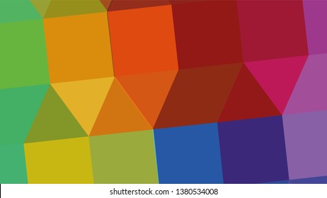 Geometric design. Colorful gradient mosaic background. Geometric triangle, mosaic, abstract background. Mosaic, color background. Mosaic texture. The effect of stained glass. EPS 10 Vector