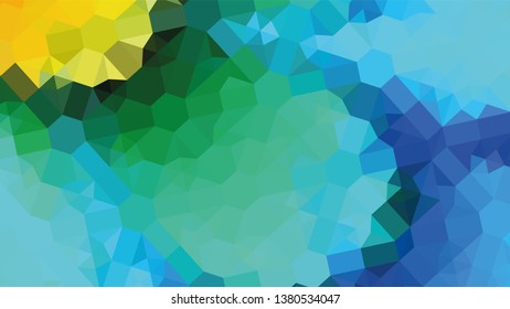Geometric design. Colorful gradient mosaic background. Geometric triangle, mosaic, abstract background. Mosaic, color background. Mosaic texture. The effect of stained glass. EPS 10 Vector