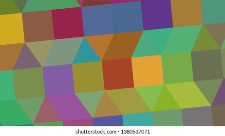 Geometric design. Colorful gradient mosaic background. Geometric triangle, mosaic, abstract background. Mosaic, color background. Mosaic texture. The effect of stained glass. EPS 10 Vector