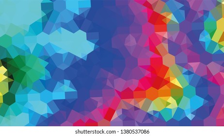 Geometric design. Colorful gradient mosaic background. Geometric triangle, mosaic, abstract background. Mosaic, color background. Mosaic texture. The effect of stained glass. EPS 10 Vector